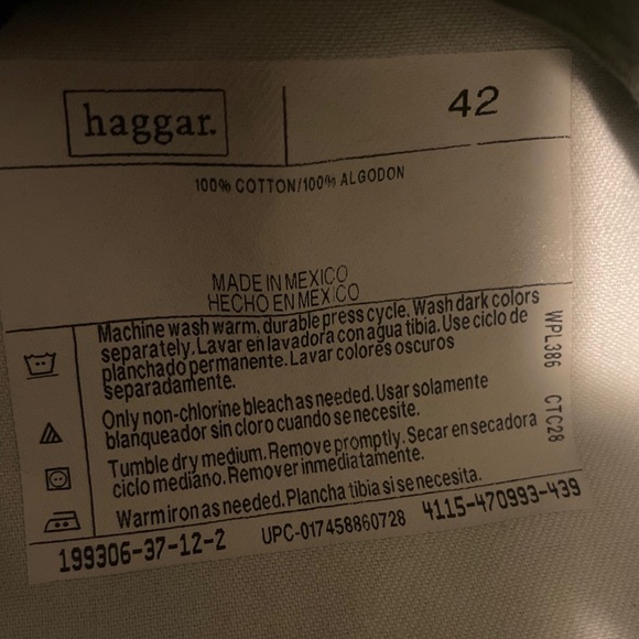 Haggar Generations Dark Gray Men’s Shorts Size 42 - Picture 4 of 11